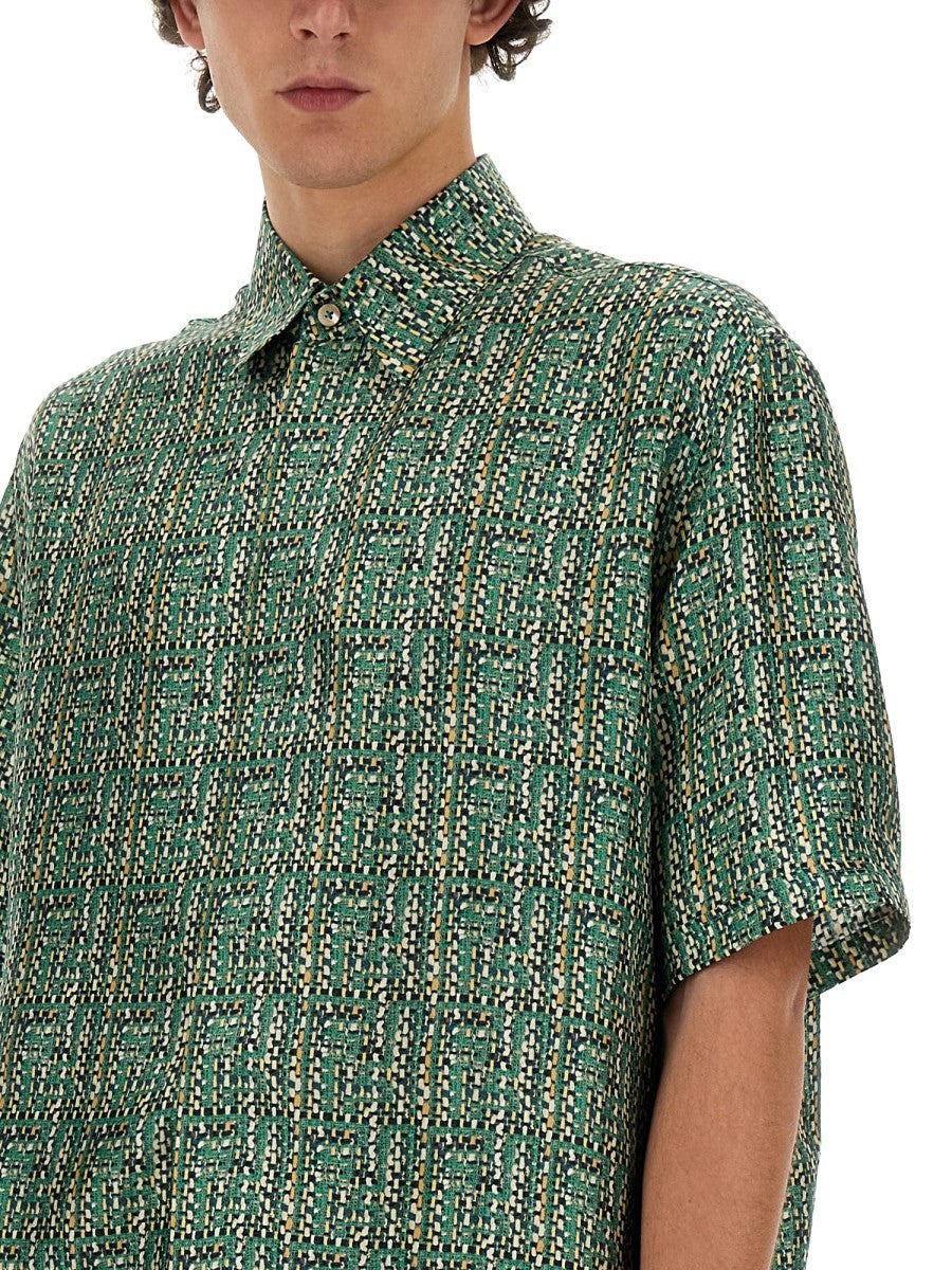 Fendi - Fendi Ff Silk Shirt - Men’s Tops