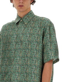 Fendi - Fendi Ff Silk Shirt - Men’s Tops