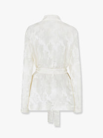 Fendi - Fendi Jacquard Silk Blazer With Floral Motif - Woman-&gt;Clothing-&gt;Blazer and Gilet