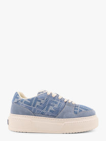 Fendi - Fendi Match Canvas And Suede Low Top Sneakers - Women’s Shoes