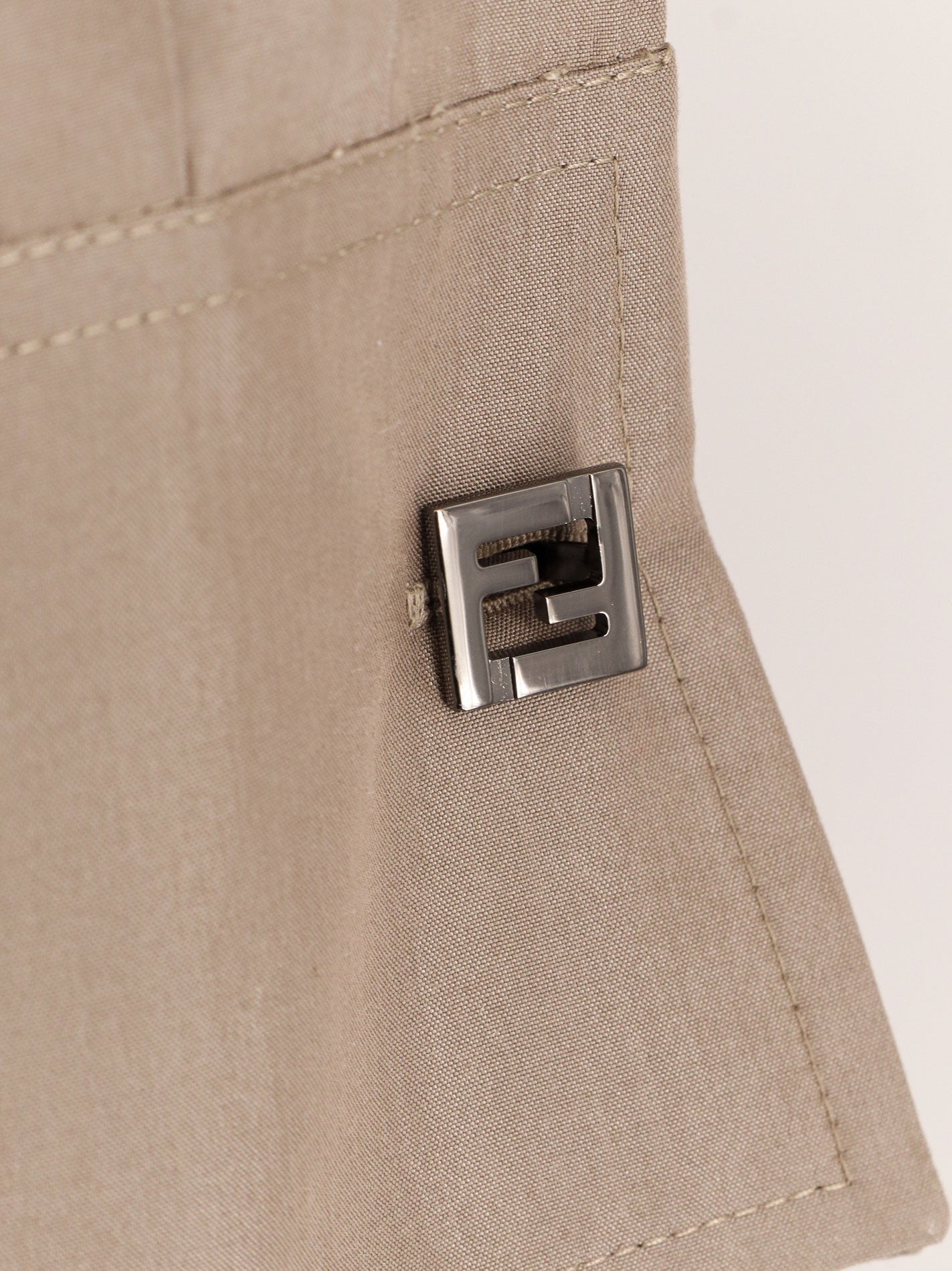 Fendi - Fendi Cotton And Silk Chemisiere Dress - Woman-&gt;Clothing-&gt;Dresses-&gt;Vestiti Lunghi