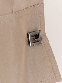 Fendi - Fendi Cotton And Silk Chemisiere Dress - Woman-&gt;Clothing-&gt;Dresses-&gt;Vestiti Lunghi
