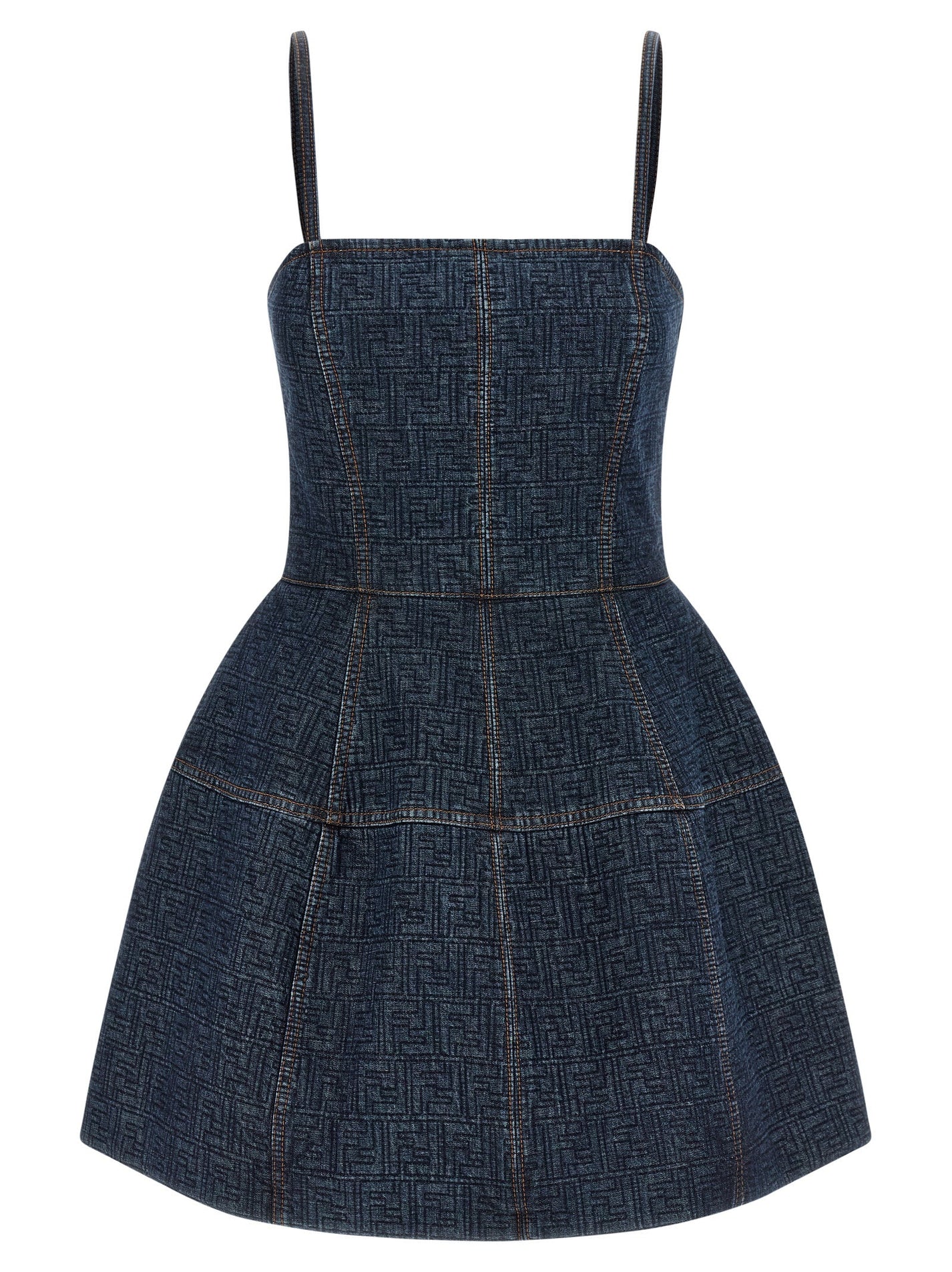 FENDI - FENDI - ’FF’ denim dress - Women’s Clothing