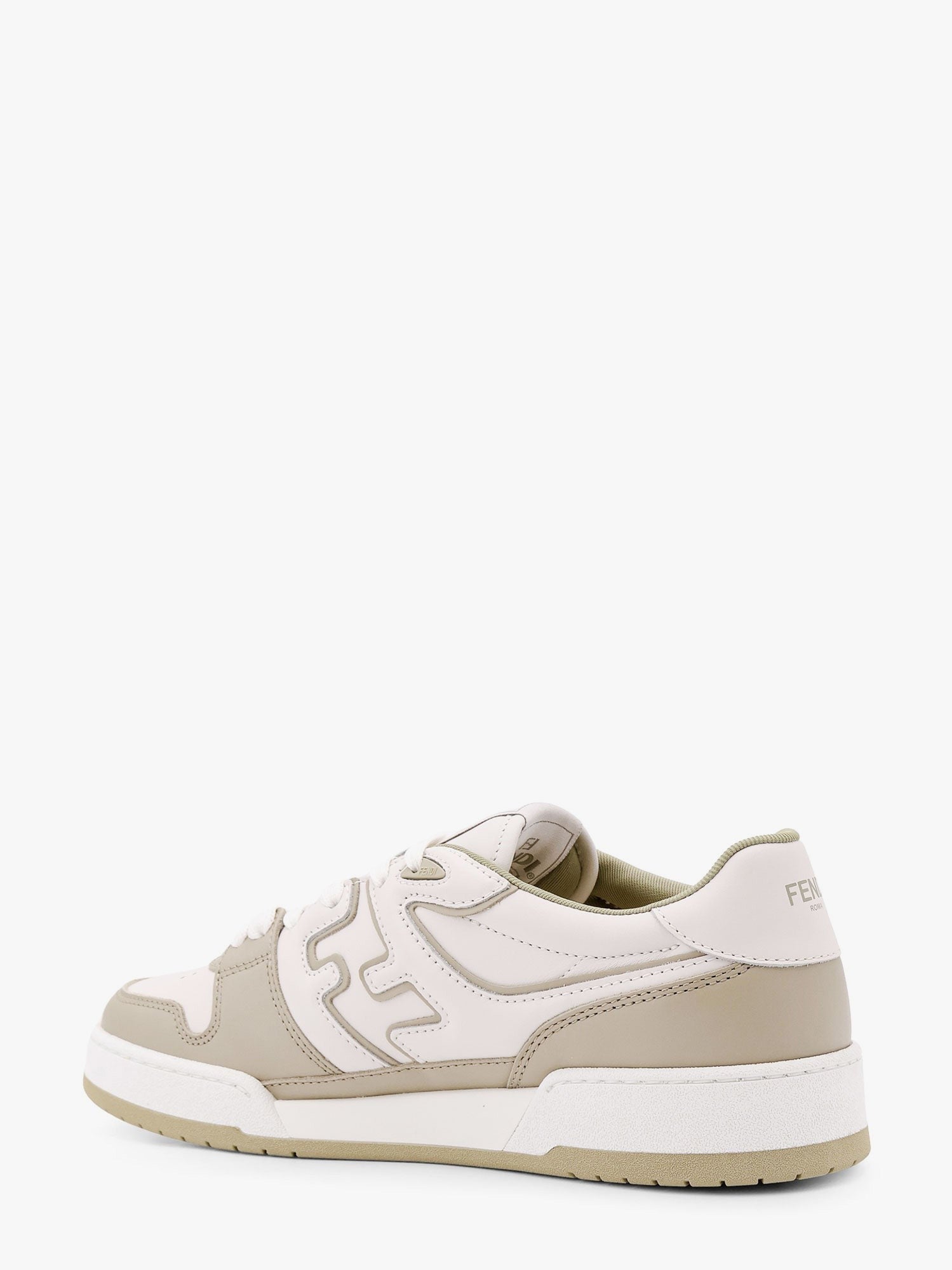 Fendi - Fendi Leather Sneakers With Ff Lateral Logo - Men’s Shoes