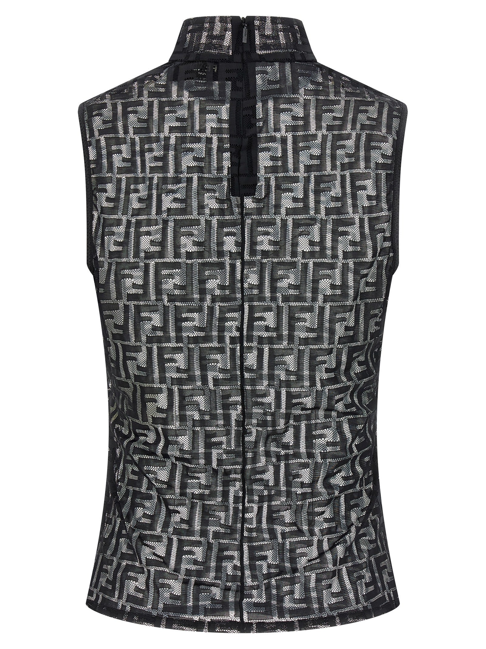 FENDI - FENDI - ’FF’ lace top - Women’s Tops