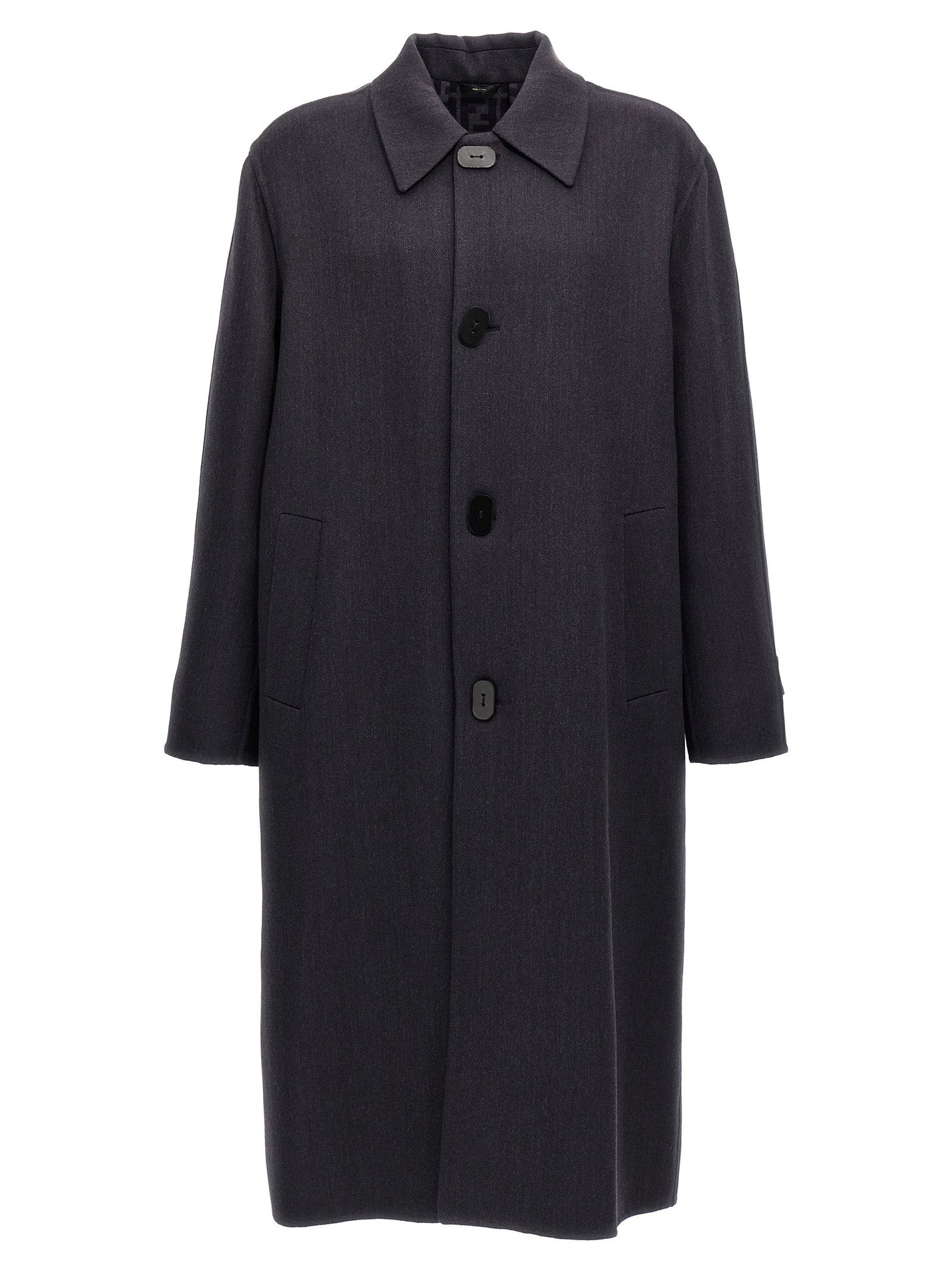 FENDI - FENDI - Double wool coat - Men’s Outerwear