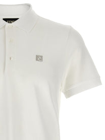 FENDI - FENDI - FF metallic logo polo shirt - Men’s Tops