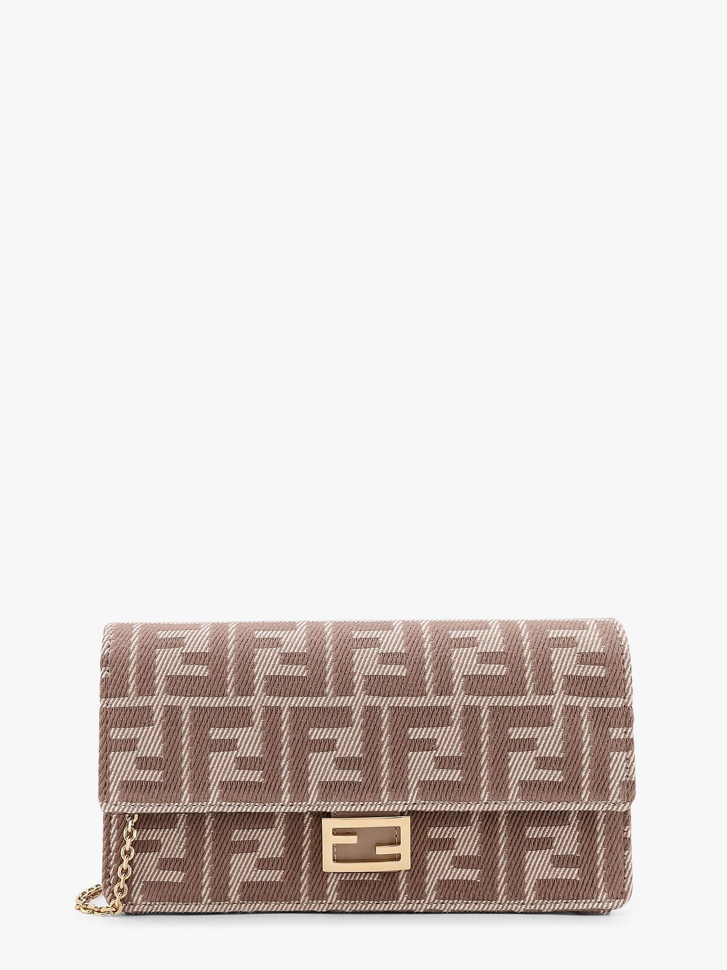 Fendi - Wallet On Chain Baguette With Shoulder Strap - Small Leather Goods