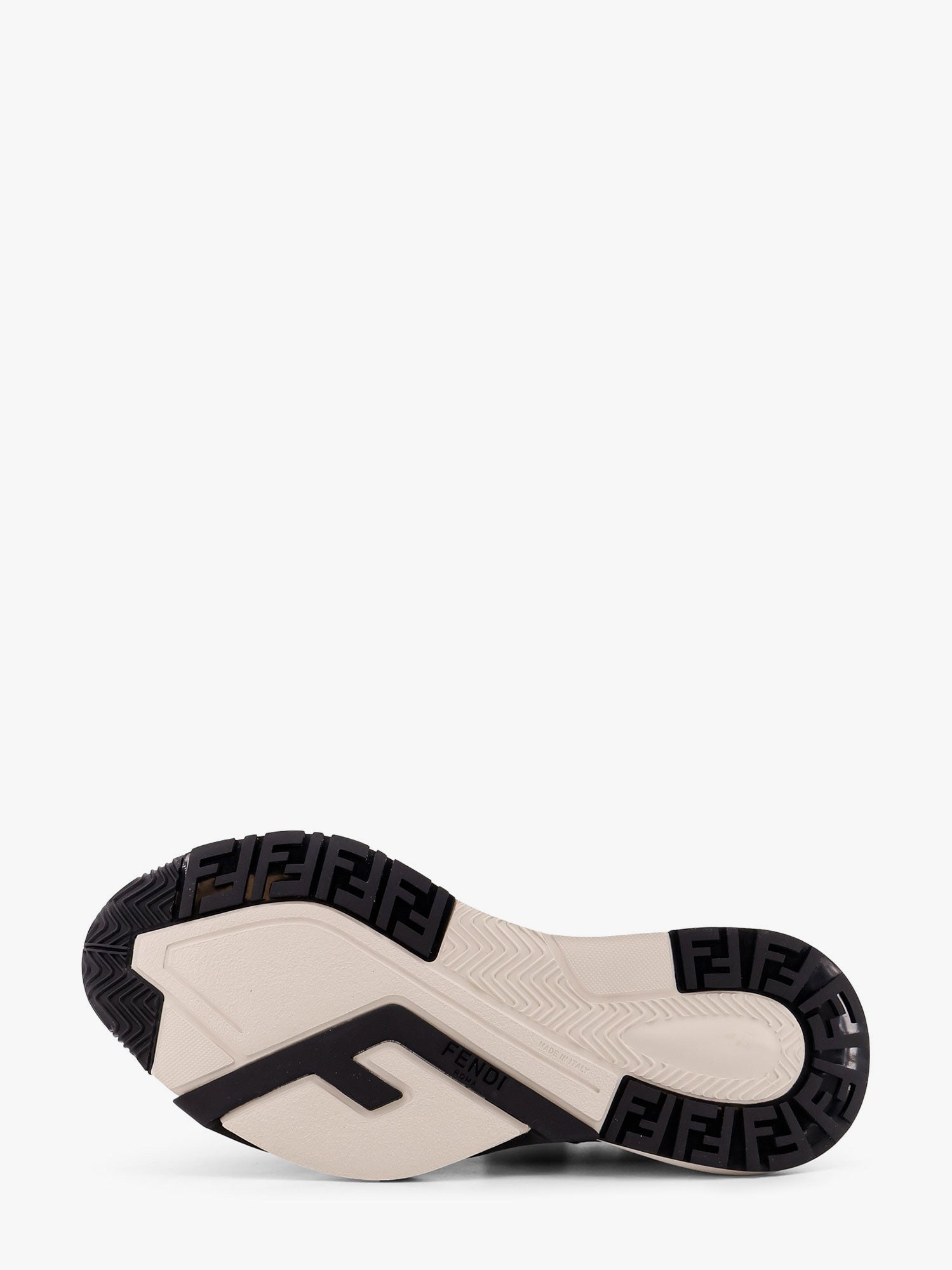 Fendi - Fendi Fendi Flow Leather Sneakers With Ff Motif - Men’s Shoes