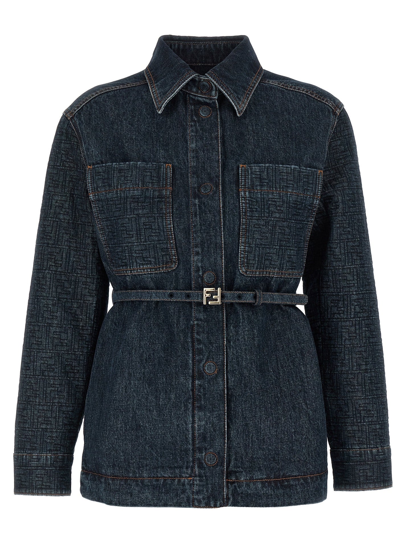FENDI - FENDI - ’FF’ denim jacket - Women’s Outerwear