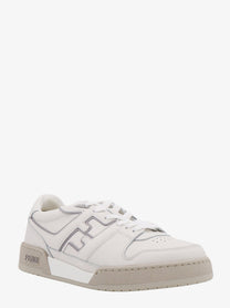 Fendi - Fendi Leather Sneakers With Ff Lateral Logo - Men’s Shoes