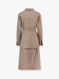Fendi - Fendi Cotton And Silk Chemisiere Dress - Woman-&gt;Clothing-&gt;Dresses-&gt;Vestiti Lunghi