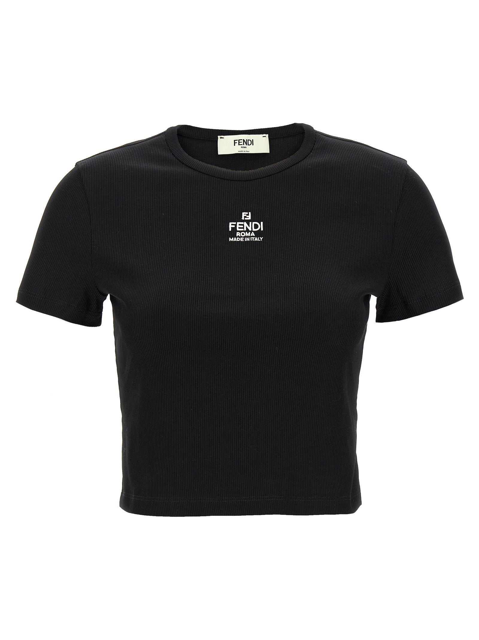 FENDI - FENDI - ’Fendi’ cropped T-shirt - Women’s Tops