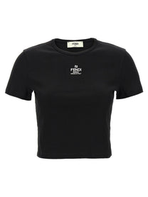 FENDI - FENDI - ’Fendi’ cropped T-shirt - Women’s Tops
