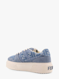 Fendi - Fendi Match Canvas And Suede Low Top Sneakers - Women’s Shoes