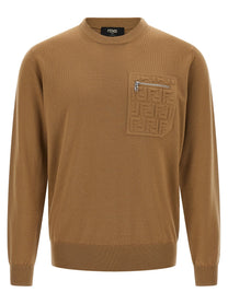 FENDI - FENDI - FF pocket sweater - Men’s Knitwear