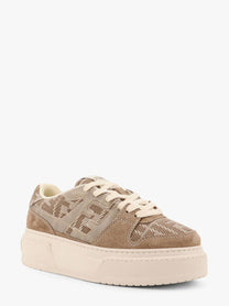 Fendi - Fendi Match Canvas And Suede Low Top Sneakers - Women’s Shoes