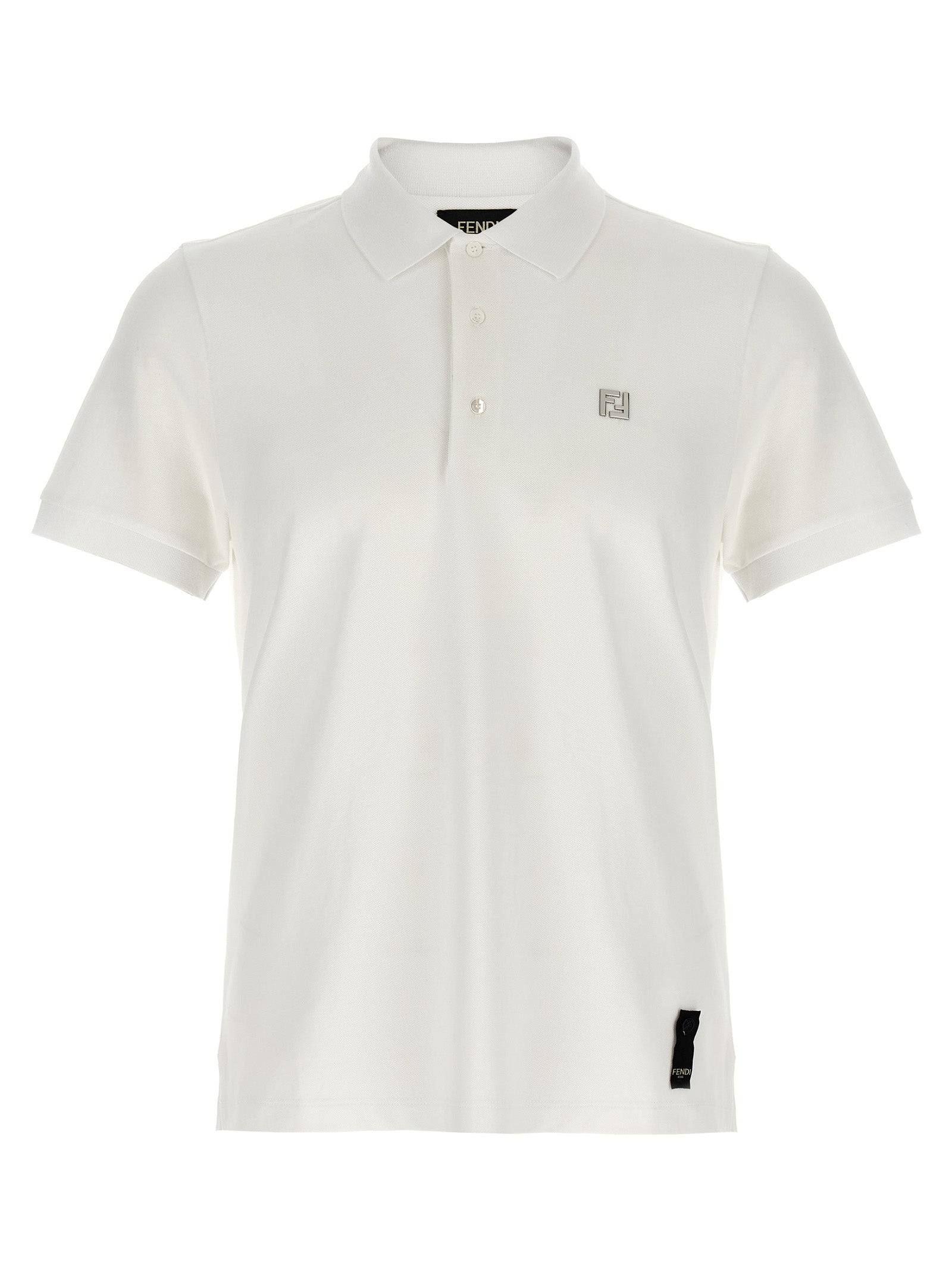 FENDI - FENDI - FF metallic logo polo shirt - Men’s Tops