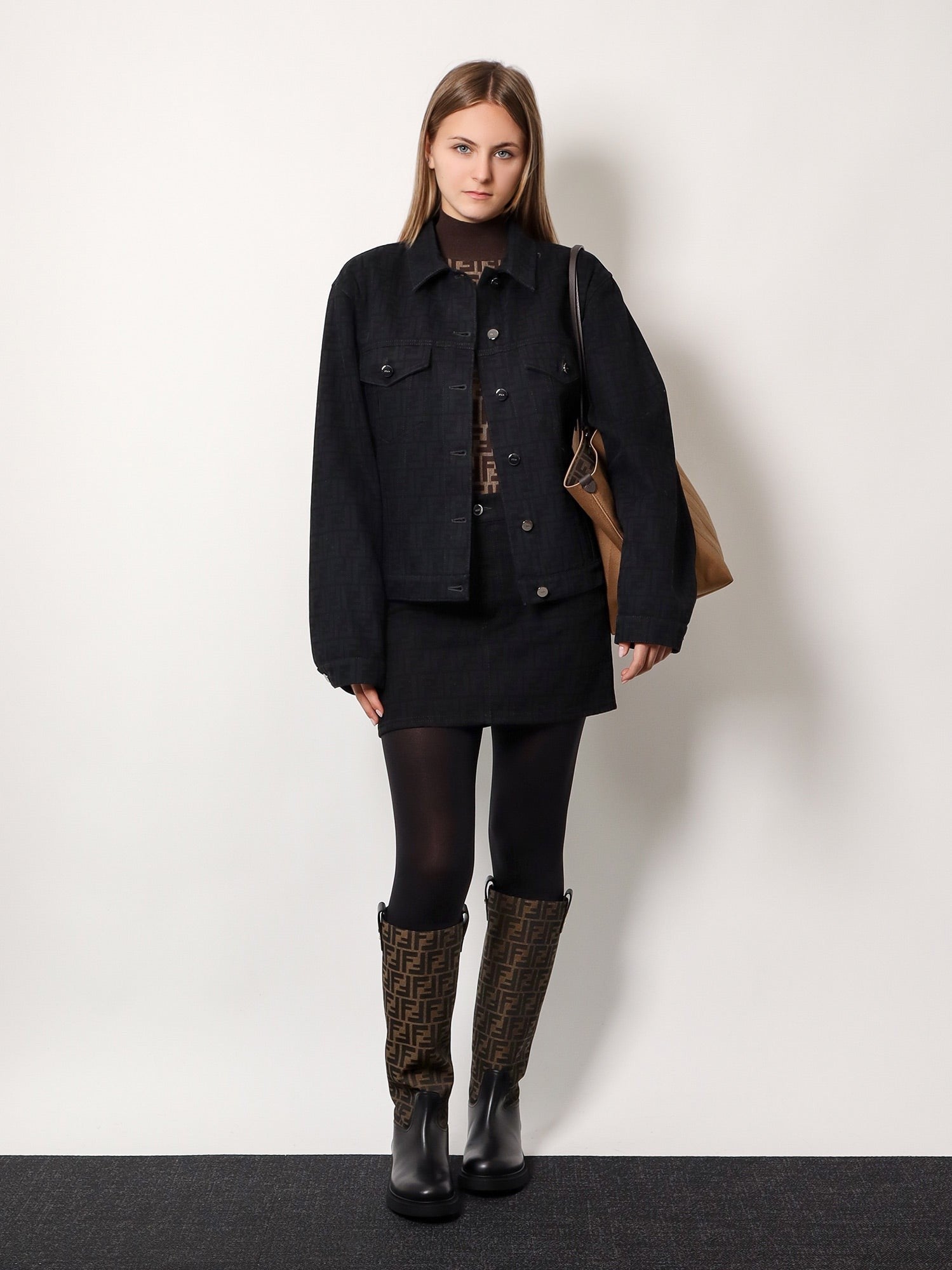Fendi - Fendi Cotton Sweater With Ff Motif - Woman-&gt;Clothing-&gt;Knitwear