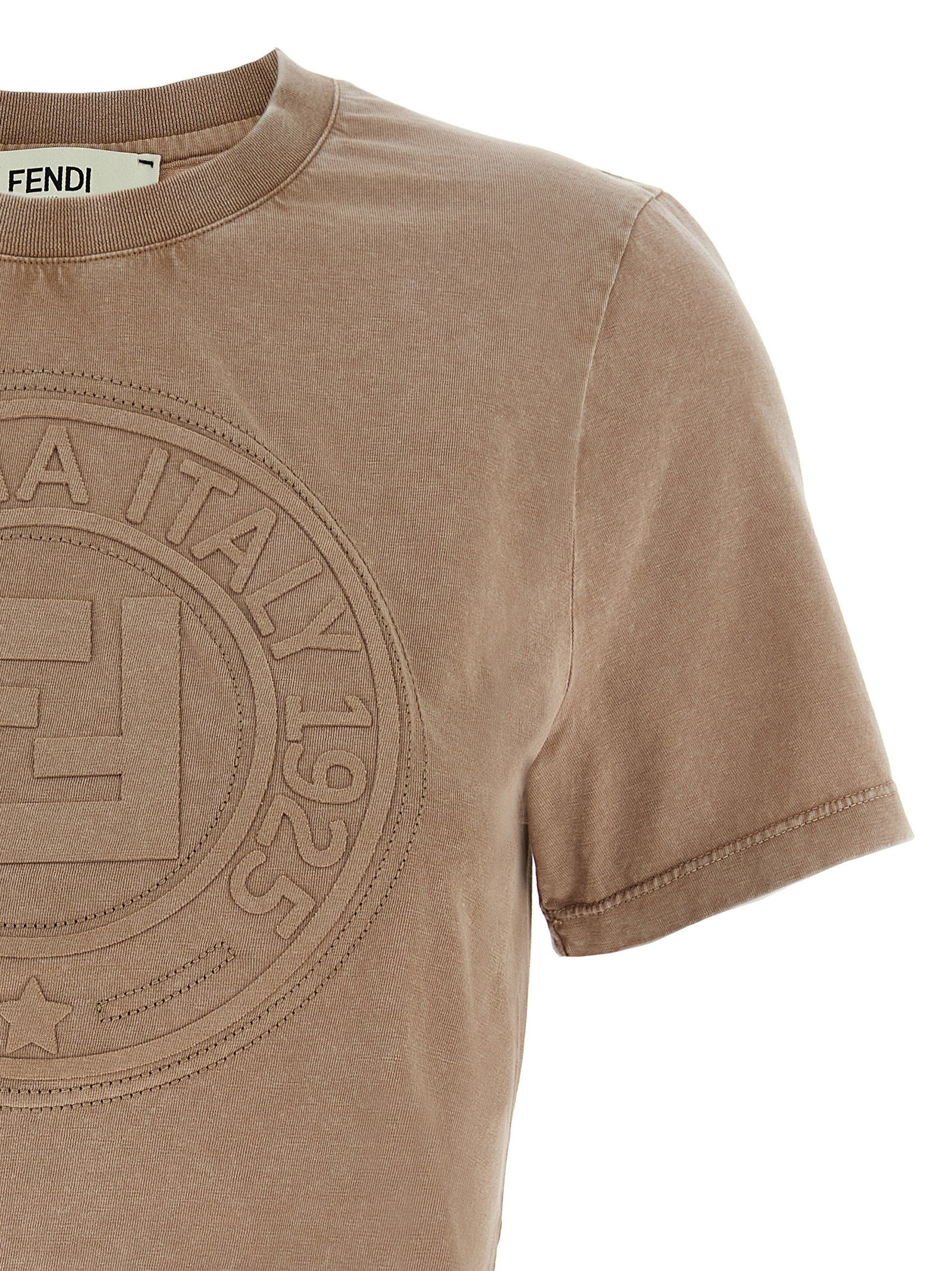 FENDI - FENDI - 3D ’Fendi Roma’ T-shirt - Women’s Tops