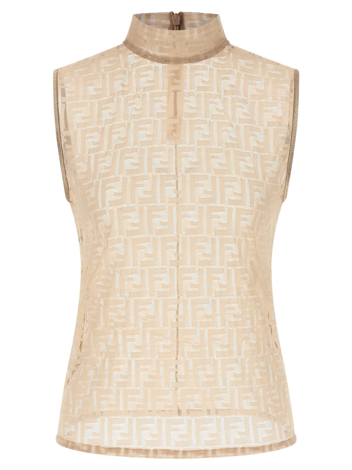 FENDI - FENDI - ’FF’ lace top - Women’s Tops