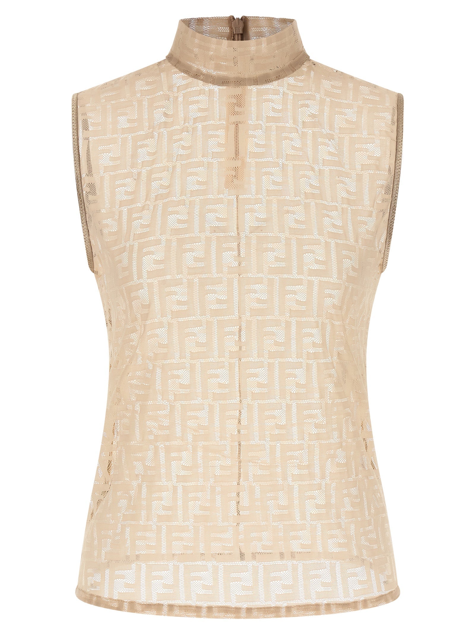 FENDI - FENDI - ’FF’ lace top - Women’s Tops