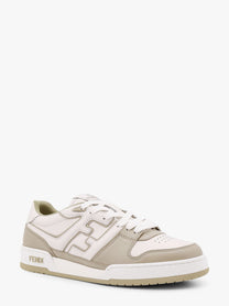 Fendi - Fendi Leather Sneakers With Ff Lateral Logo - Men’s Shoes