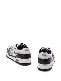 Fendi - Fendi Leather Sneakers With Ff Lateral Logo - Men’s Shoes
