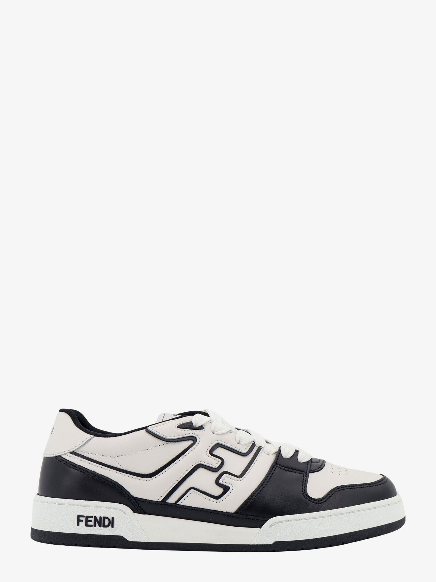Fendi - Fendi Leather Sneakers With Ff Lateral Logo - Men’s Shoes