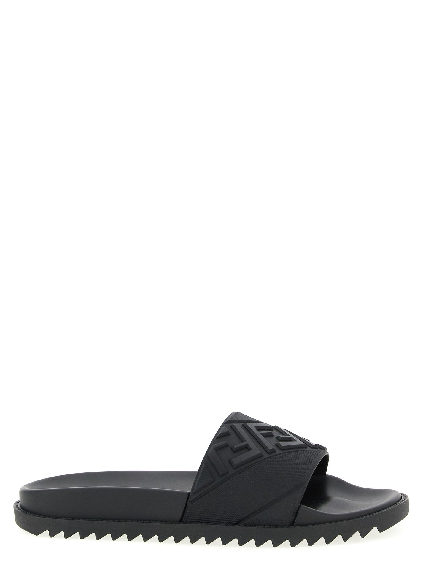 FENDI - FENDI - Logo band slides - Men’s Shoes