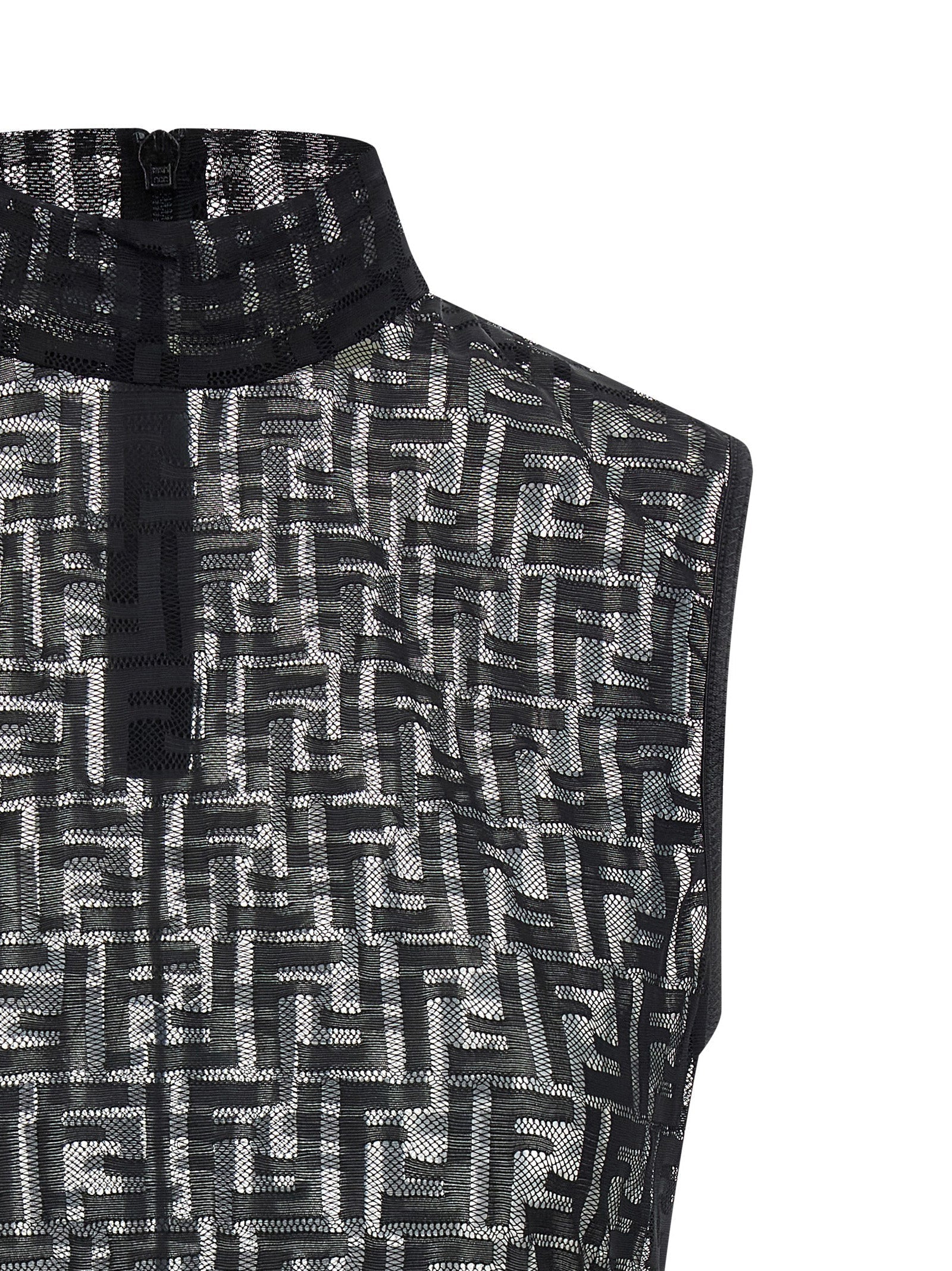 FENDI - FENDI - ’FF’ lace top - Women’s Tops