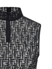FENDI - FENDI - ’FF’ lace top - Women’s Tops