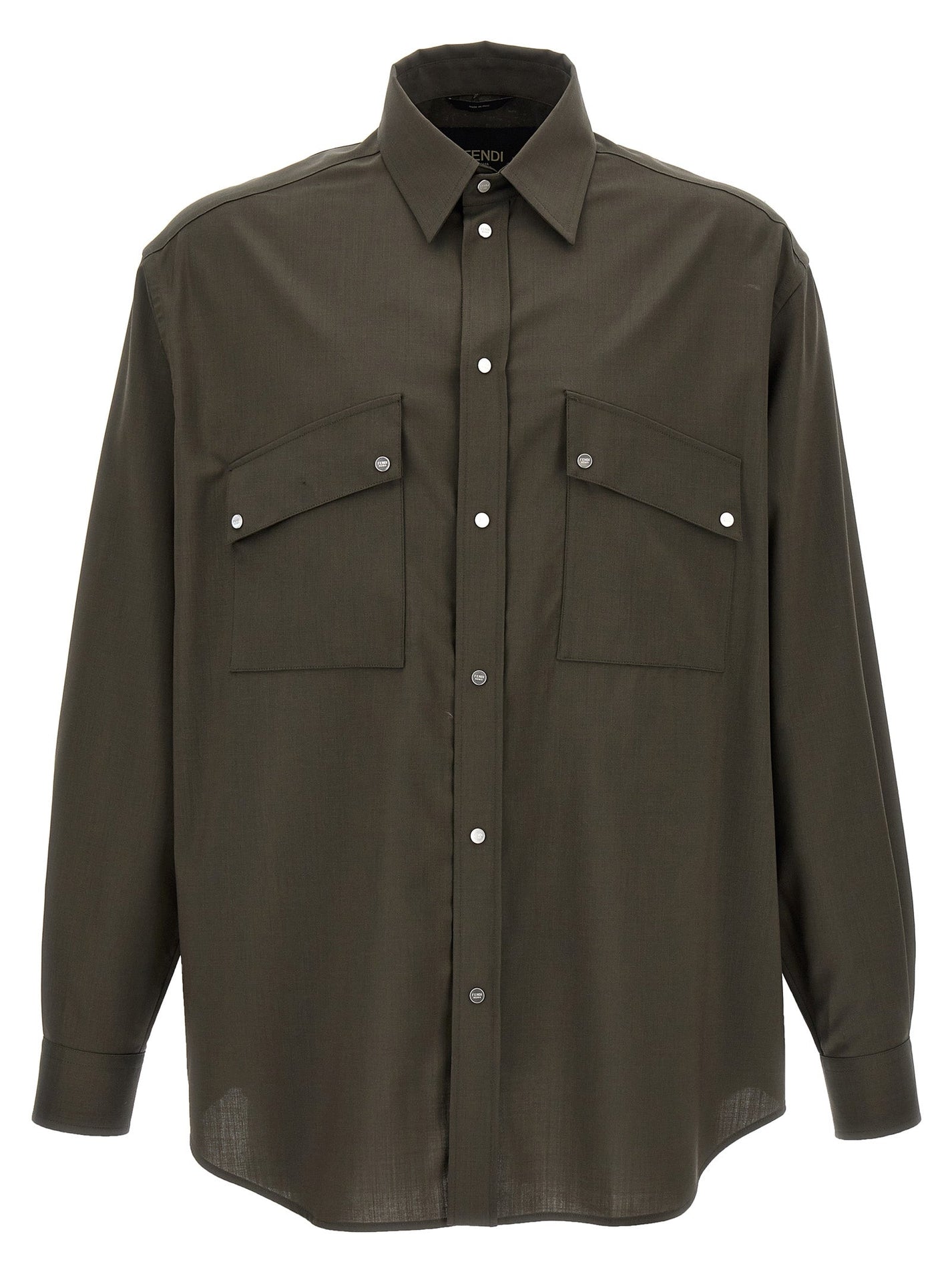 FENDI - FENDI - Wool shirt - Men’s Tops