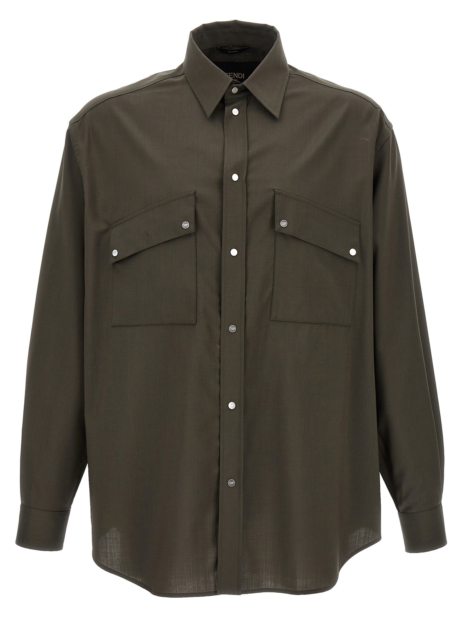 FENDI - FENDI - Wool shirt - Men’s Tops