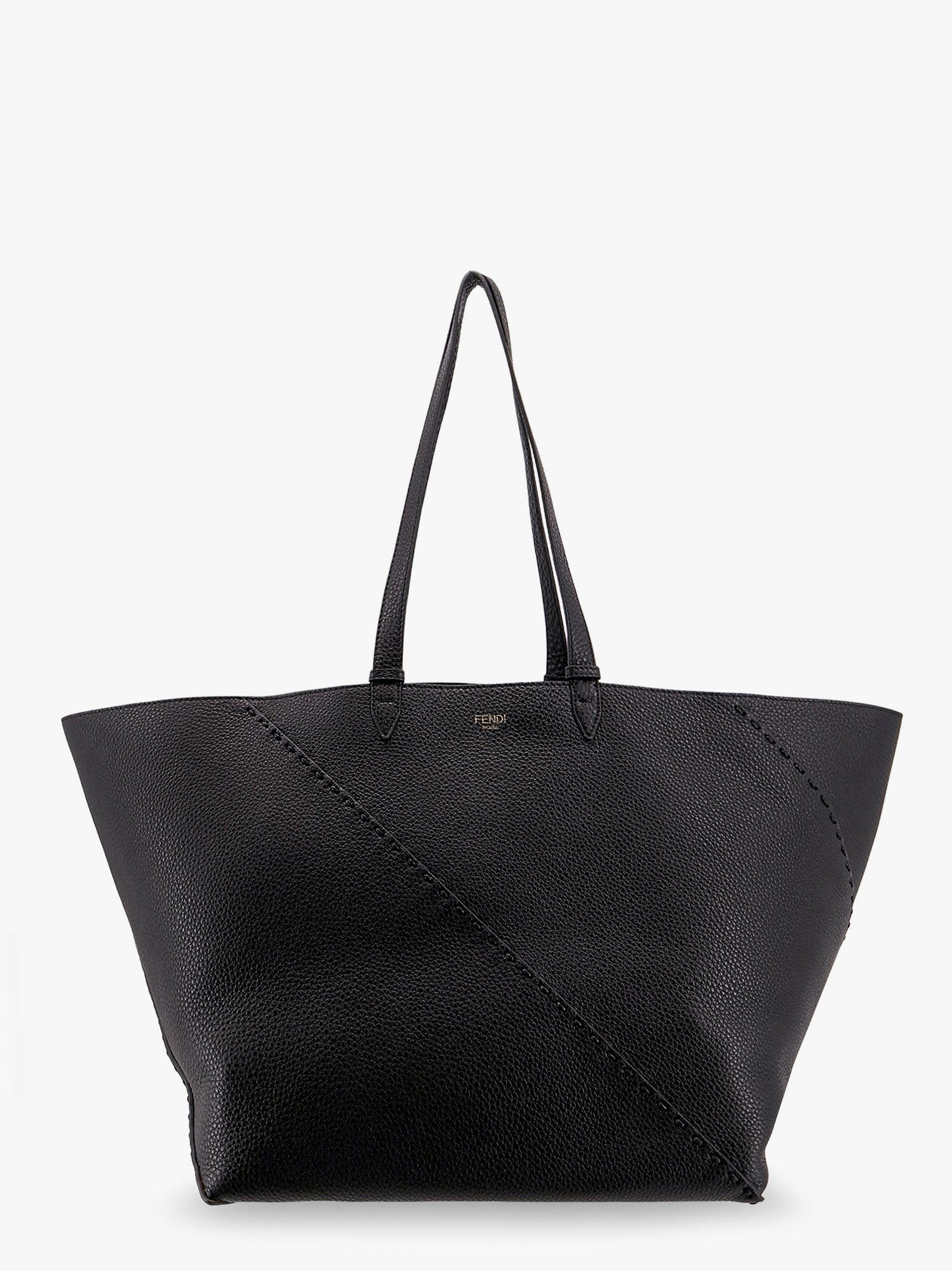Fendi - Diagonal Selleria Large Leather Shopping Bag - Men’s Bags