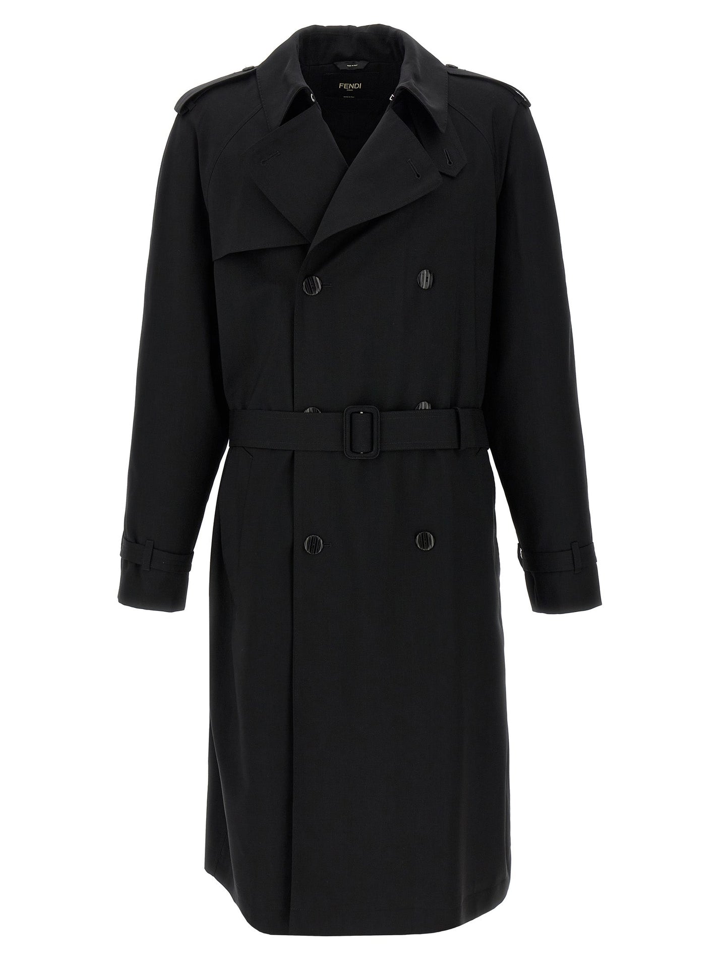 FENDI - FENDI - Wool trench coat - Men’s Outerwear
