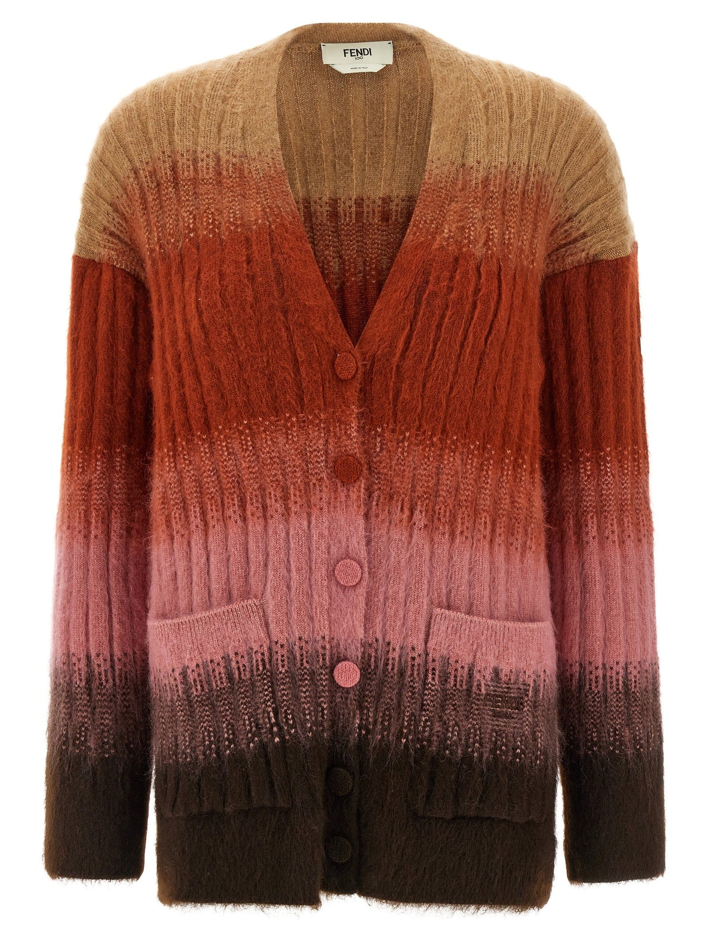 FENDI - FENDI - Vanisé knit cardigan - Women’s Knitwear