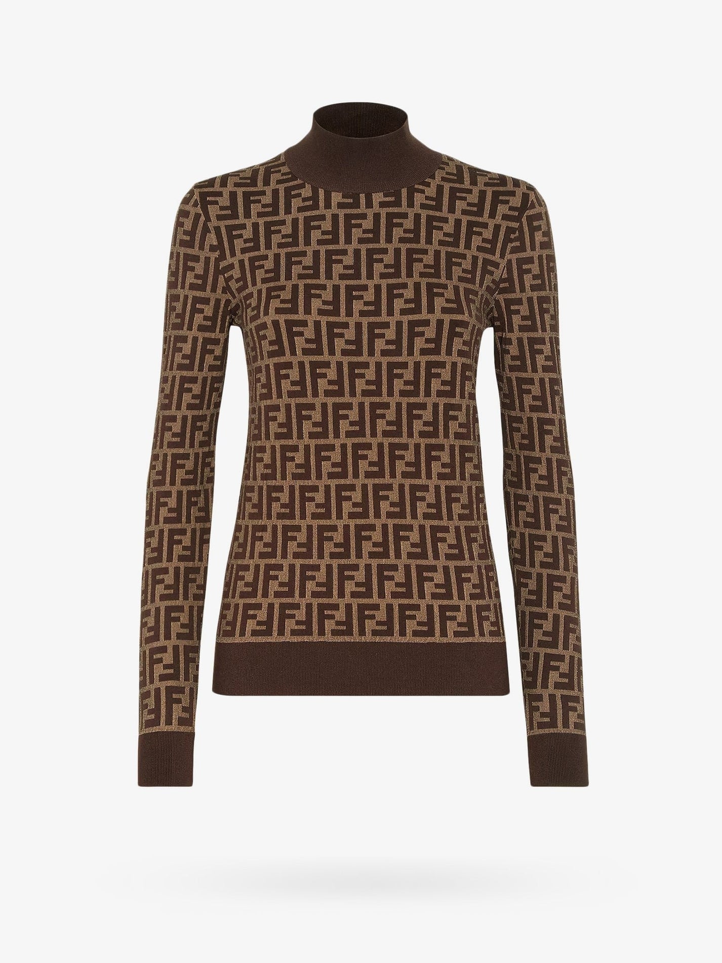 Fendi - Fendi Cotton Sweater With Ff Motif - Woman-&gt;Clothing-&gt;Knitwear