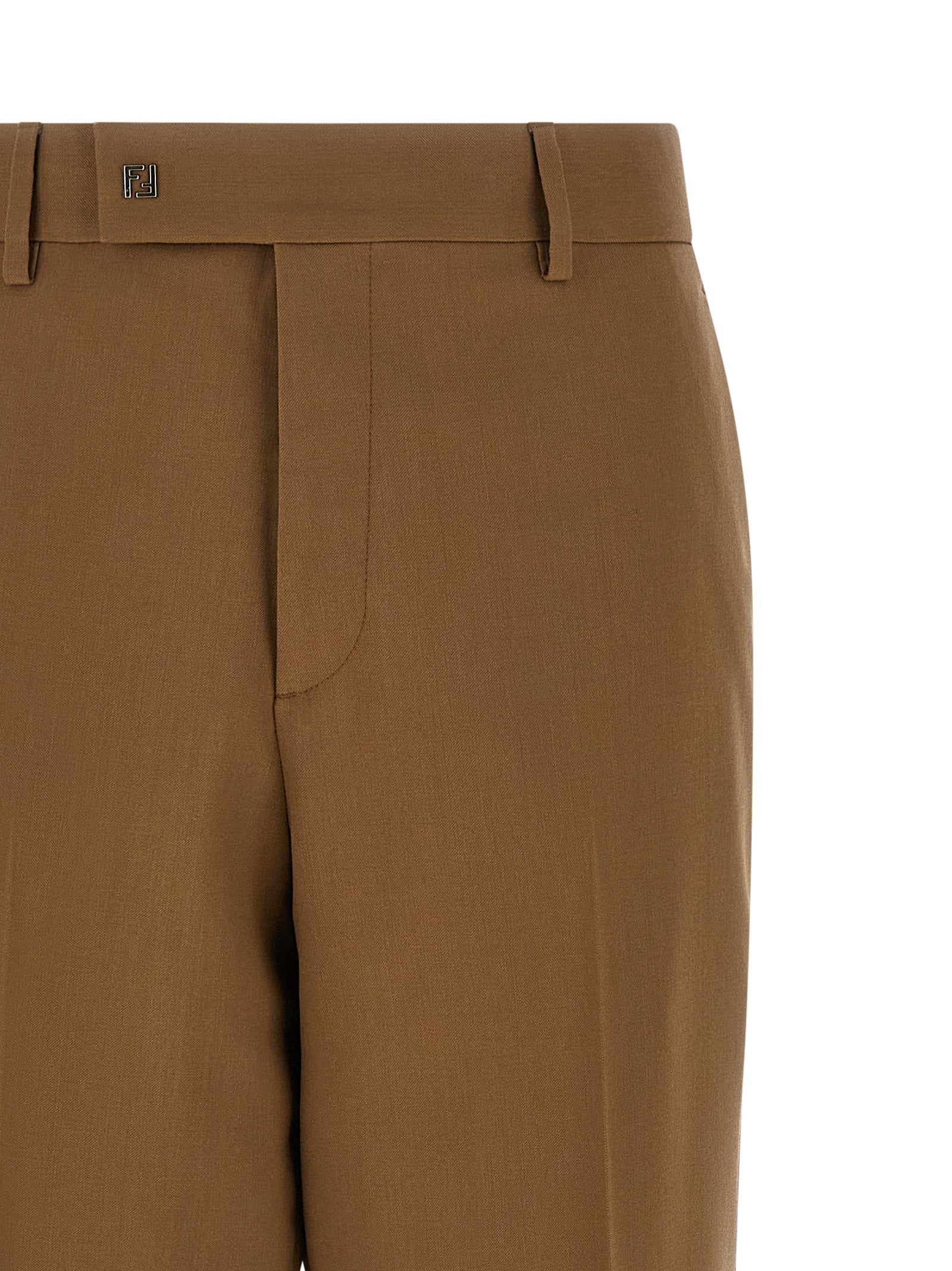 FENDI - FENDI - Gabardine wool trousers - Men’s Pants