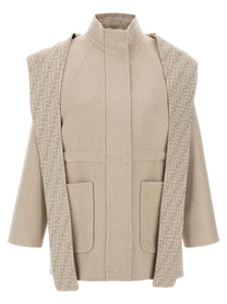 FENDI - FENDI - FF wool parka - Women’s Outerwear