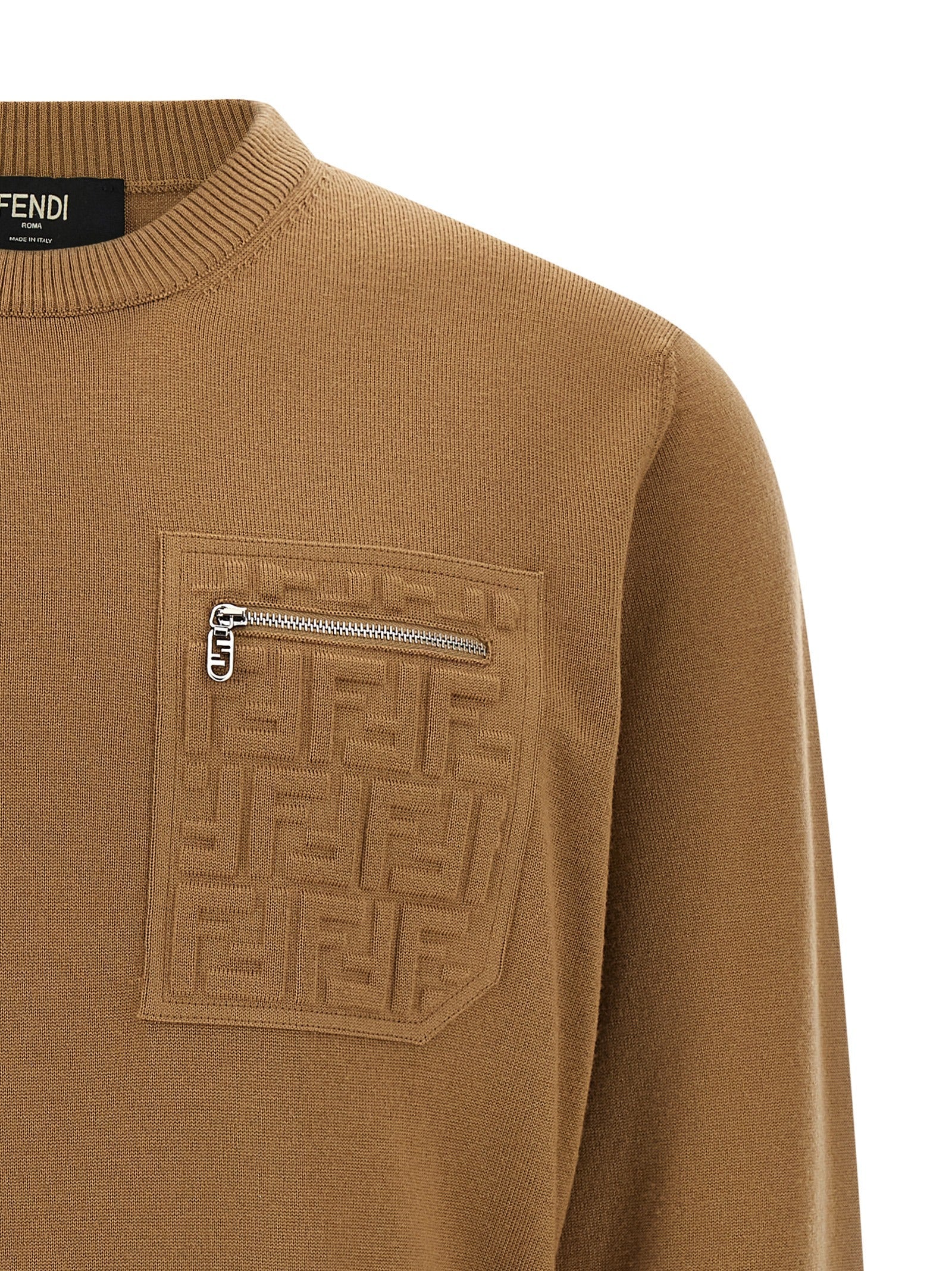 FENDI - FENDI - FF pocket sweater - Men’s Knitwear