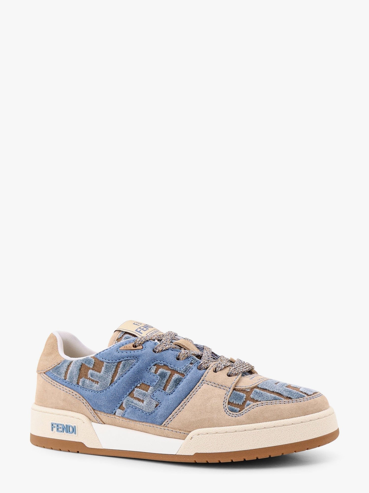 Fendi - Fendi Suede Sneakers With Ff Inserts - Women’s Shoes