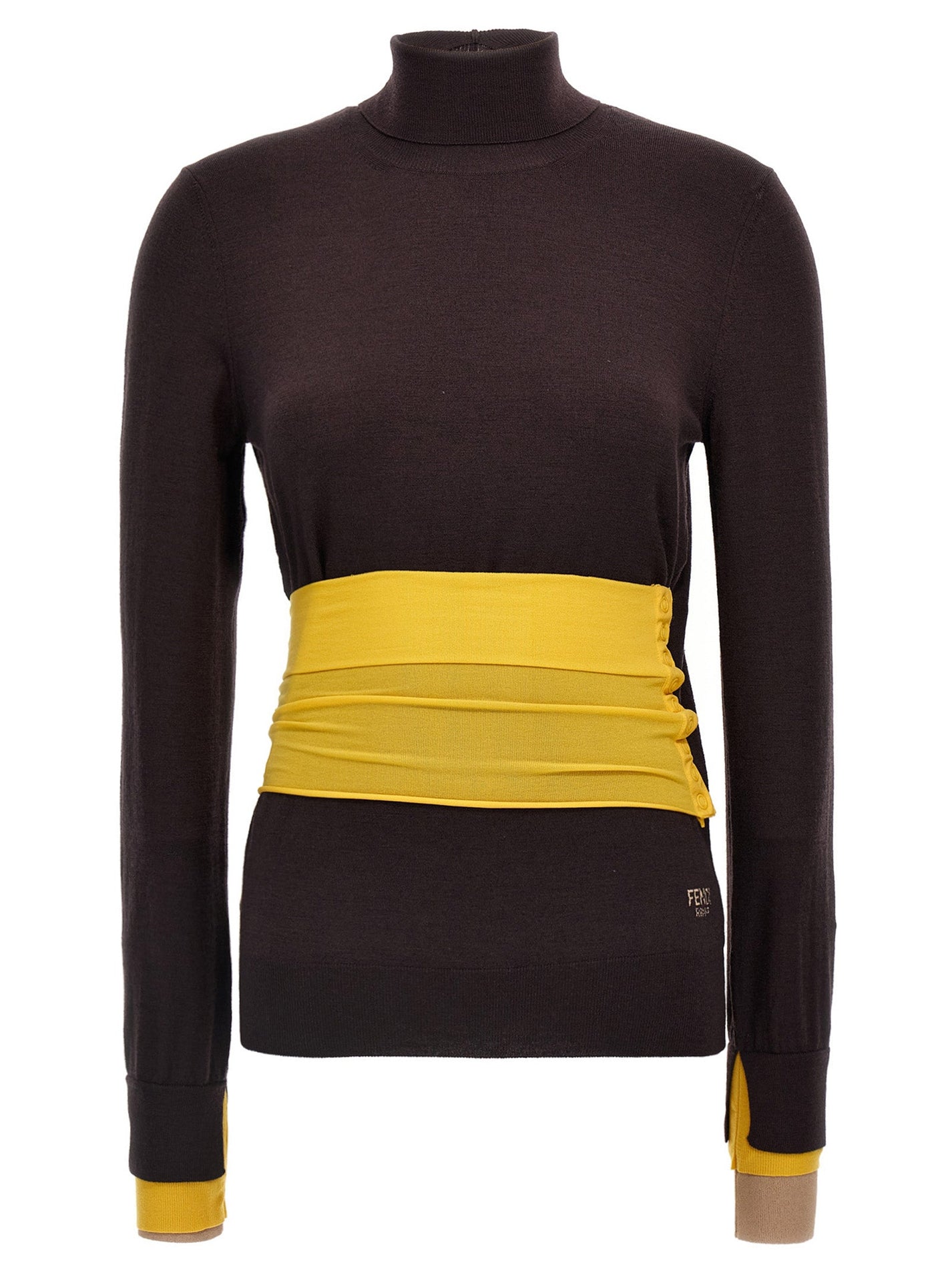 FENDI - FENDI - Wool turtleneck sweater - Women’s Knitwear