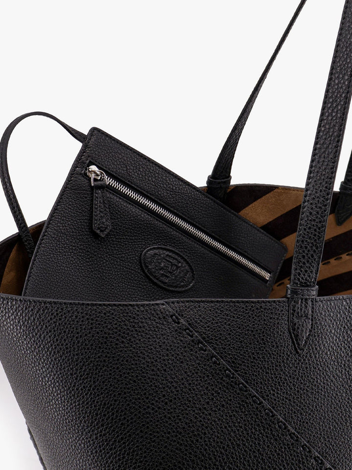 Fendi - Diagonal Selleria Large Leather Shopping Bag - Men’s Bags
