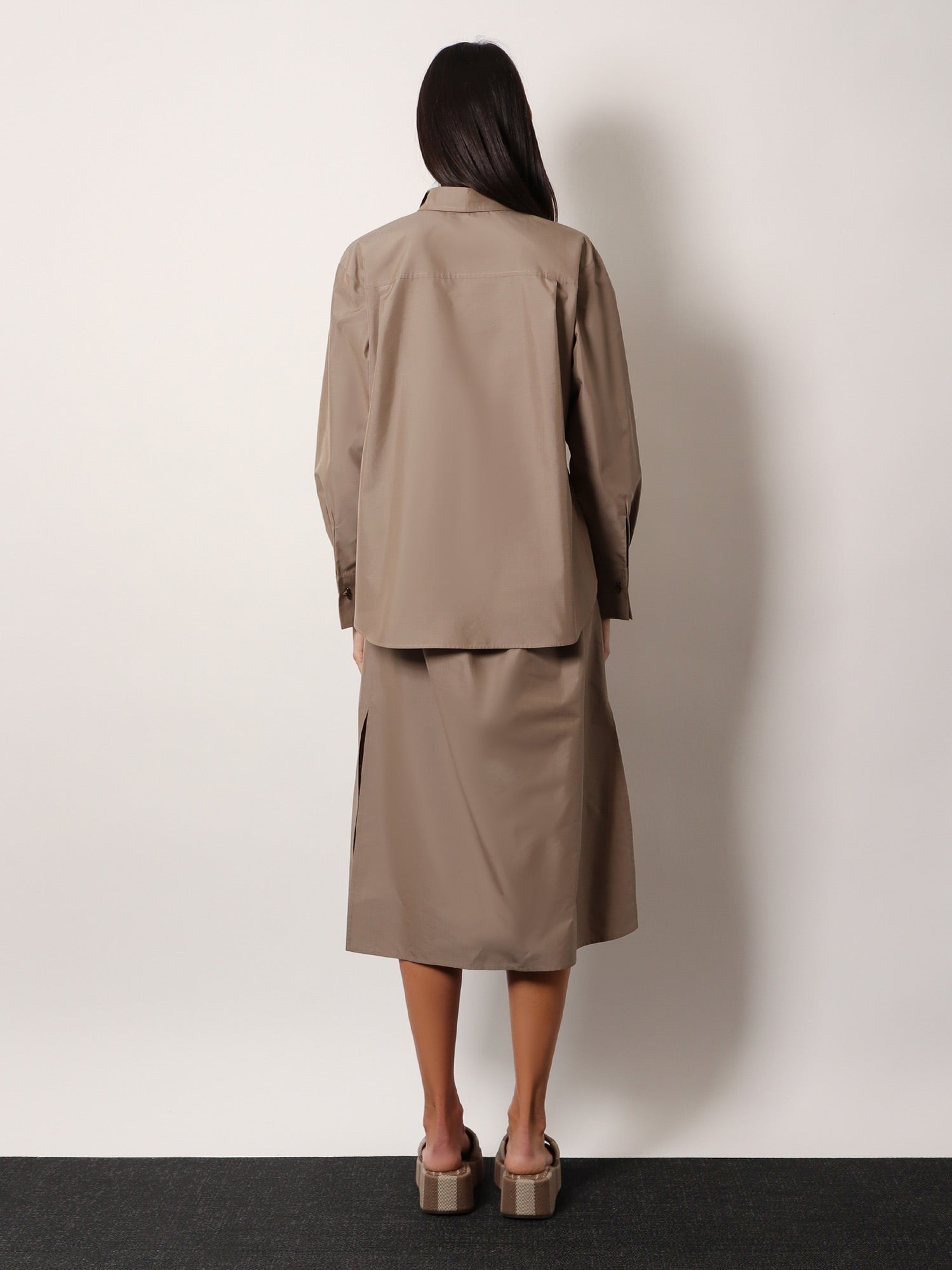 Fendi - Fendi Cotton And Silk Chemisiere Dress - Woman-&gt;Clothing-&gt;Dresses-&gt;Vestiti Lunghi