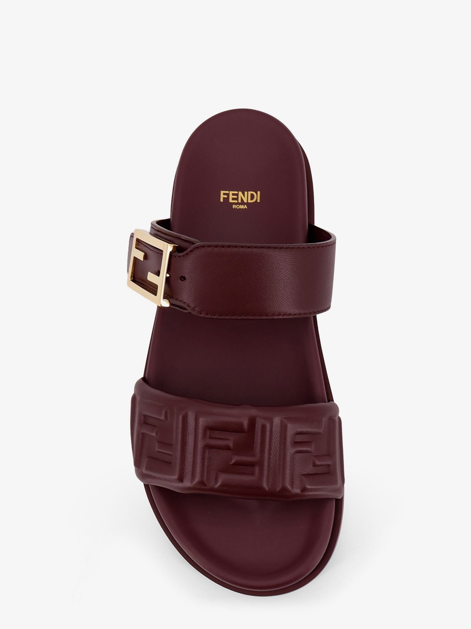 Fendi Women's Fendi Feel Low Leather Sandals Purple