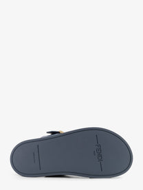 Fendi Women's Fendi Feel Low Leather Sandals Grey