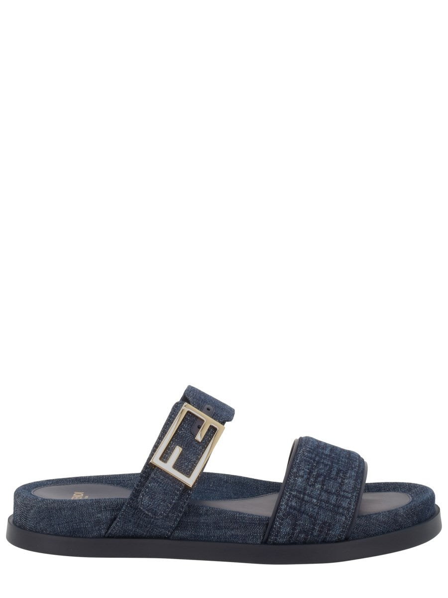 Fendi Women's Fendi Feel Sandal Blue
