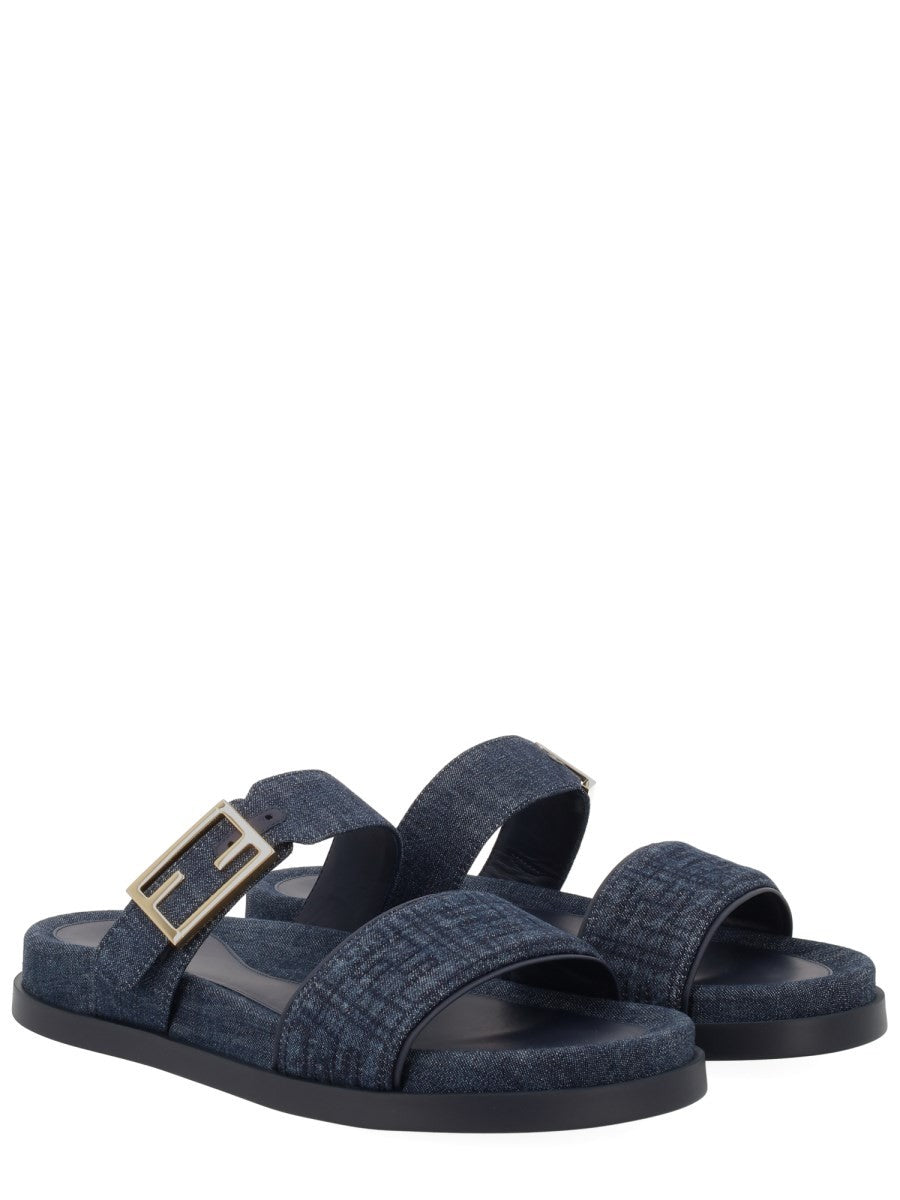 Fendi Women's Fendi Feel Sandal Blue