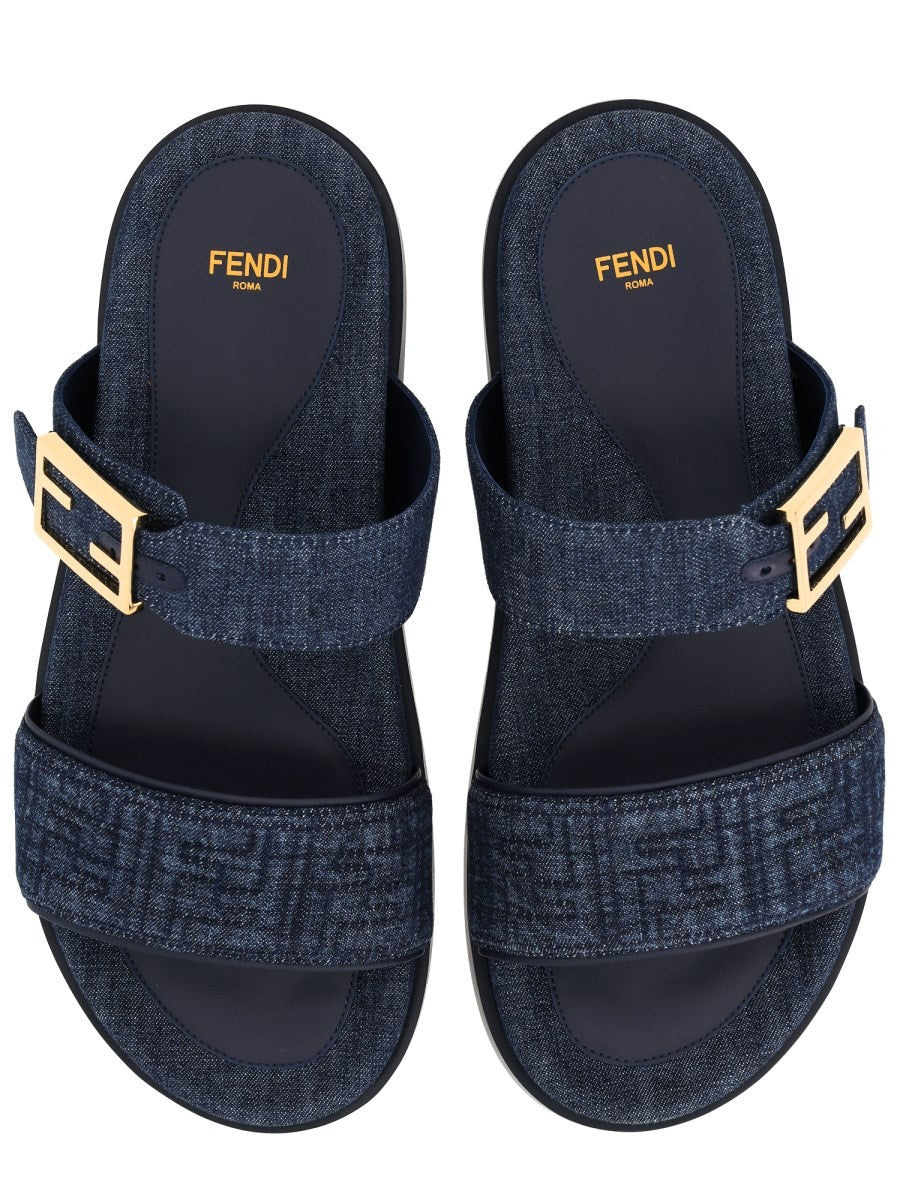 Fendi Women's Fendi Feel Sandal Blue